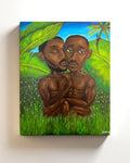 An Ba Fèy - 2024 | Acrylique sur toile - 41 x 33 cm