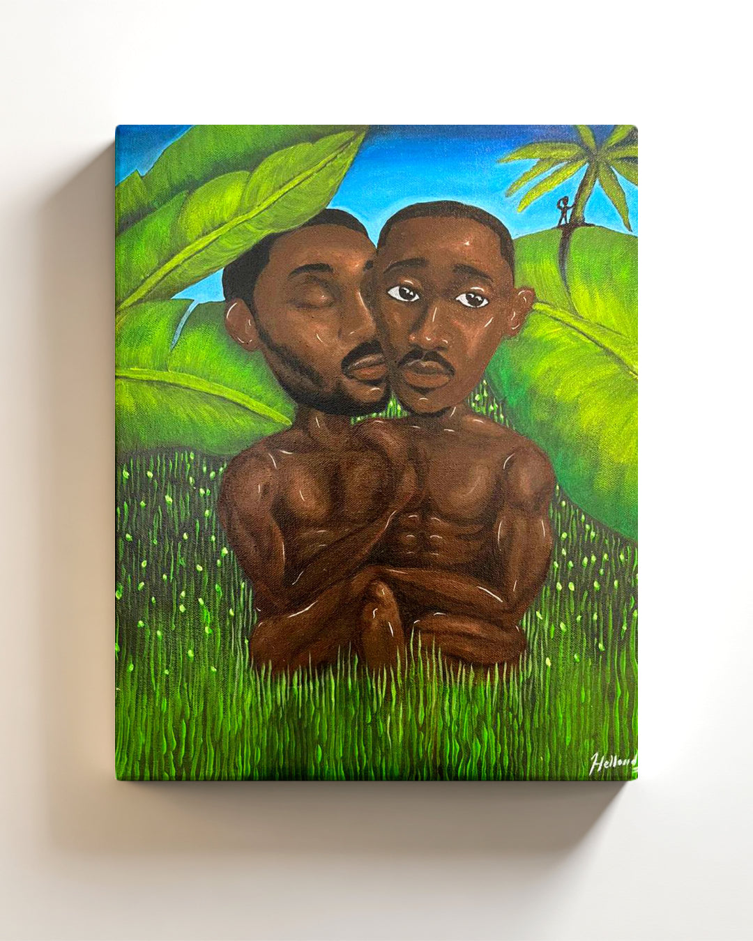 An Ba Fèy - 2024 | Acrylique sur toile - 41 x 33 cm