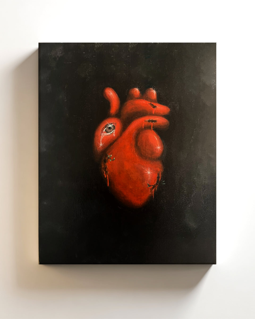 Indisponible émotionnellement | Acrylique sur toile - 41 x 33 cm